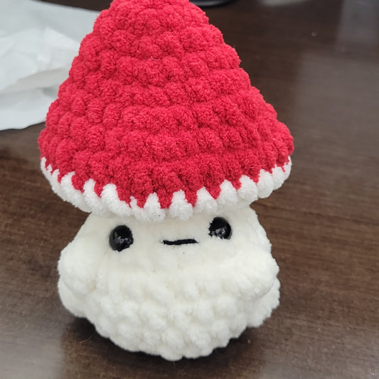 Crochet Poppable Mushroom Plushie