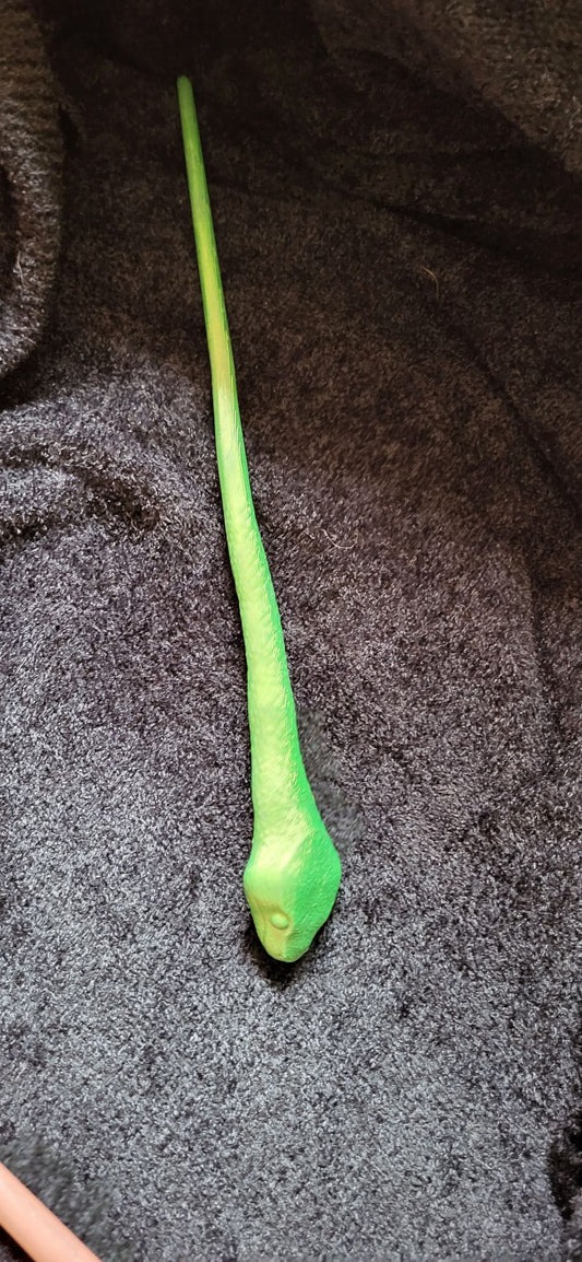 3d print slytherin wand (green) - 1