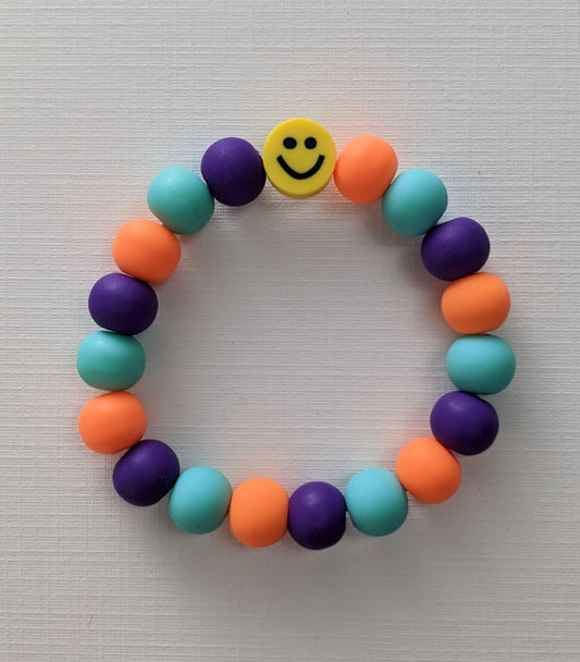 'Tutti Frutti Happy Face' beaded bracelet by Sun + Moon - 1