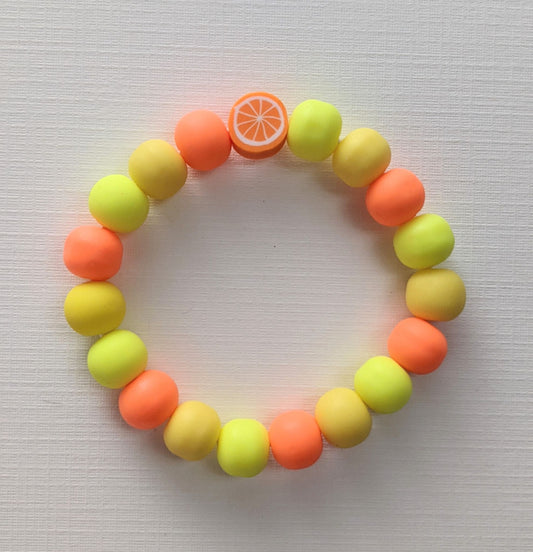 'Orange Juice' beaded bracelet by Sun + Moon - 1