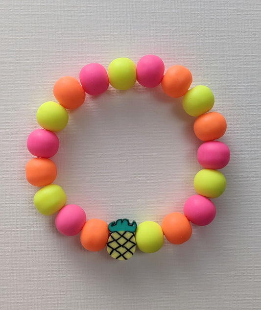 'Tropical Pineapple' beaded bracelet by Sun + Moon - 1