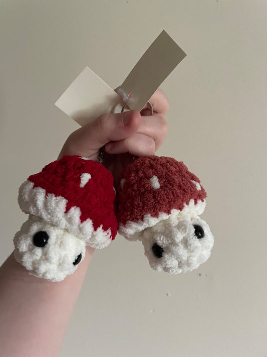 Crochet Mushroom Pop Keychains - 1