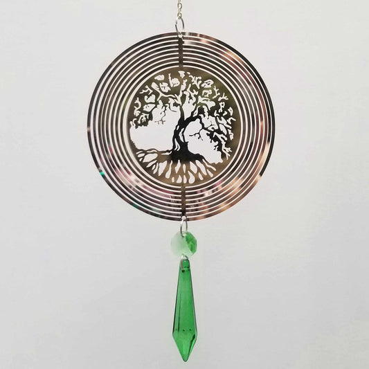 Tree Of Life Wind Spinner - Created By Sterling's Suncatchers - 1