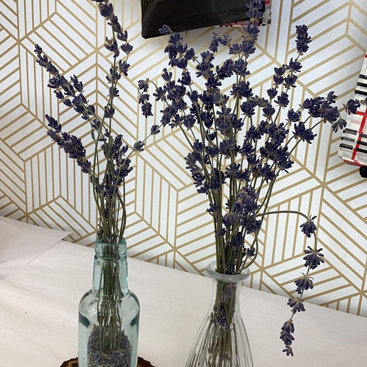 Dried Lavender with Vase