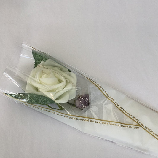 Forever Rose with your choice of necklace or car charm