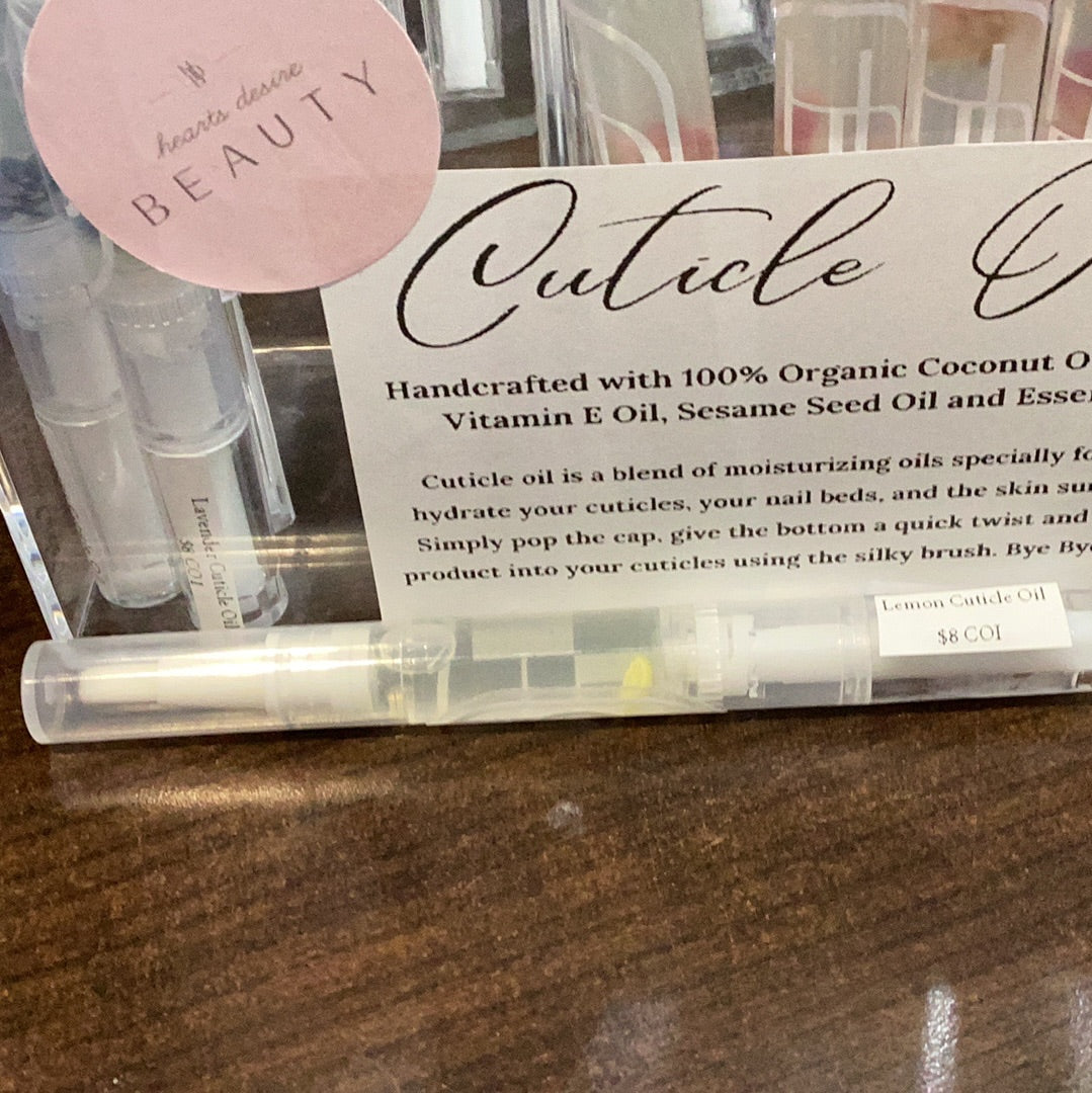 Heart's Desire Beauty: 100% Organic Cuticle Oil