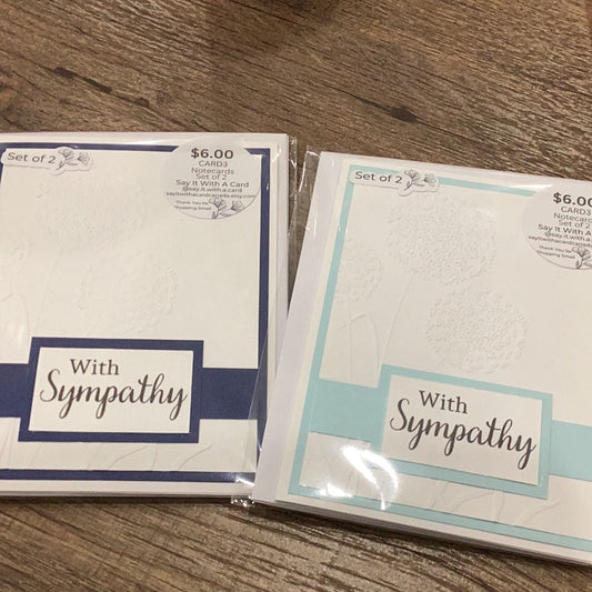 SYMPATHY Cards - Created by Say It With A Card